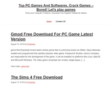 Tablet Screenshot of pcgamesfreedownload.net